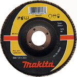 Пелюстковий шліфувальний диск Makita 125х22.23 К40 цирконій (P-65492)