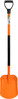 Лопата совковая Flo с металлическим черенком и DY ручкой (35861)