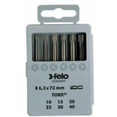 Набір біт Felo 73мм TX10/TX15/TX20/TX25/TX30/TX40 6шт (03691716)