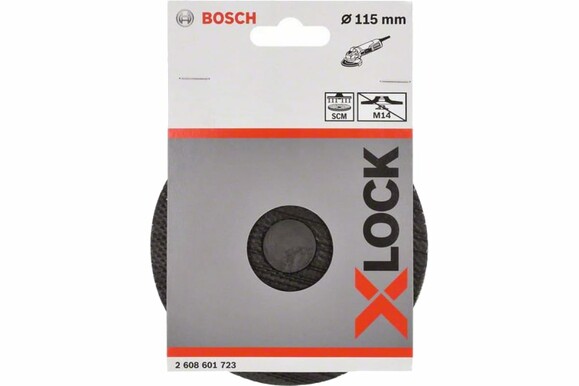 Тарелка опорная на липучке Bosch X-LOCK, для кругов SCM, 115 мм (2608601723) изображение 2