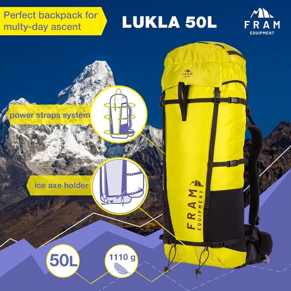 Рюкзак Fram Equipment Lukla 50L S (лимонный) (id_6703) изображение 9