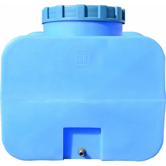 Пластиковая емкость Пласт Бак 500 л квадратная, голубая (00-00012457) изображение 3