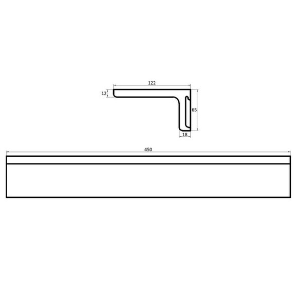 Полка для ванной комнаты Volle Solid surface (18-40-115) изображение 4