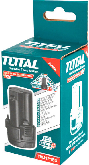 Аккумуляторная батарея TOTAL TBLI12153 изображение 3