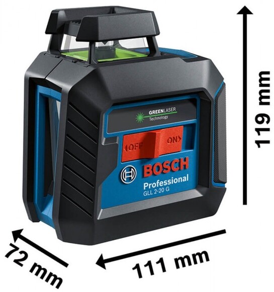 Лазерный нивелир Bosch Professional GLL 2-20 G (0601065000) изображение 3