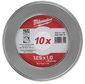 Отрезной диск Milwaukee SCS 41/125x1 PRO+, 10 шт, в металлическом боксе (4932478998)