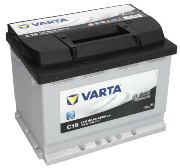 Автомобильный аккумулятор Varta Black Dynamic С15 12V 56Ah 480A (BL556401048) изображение 2