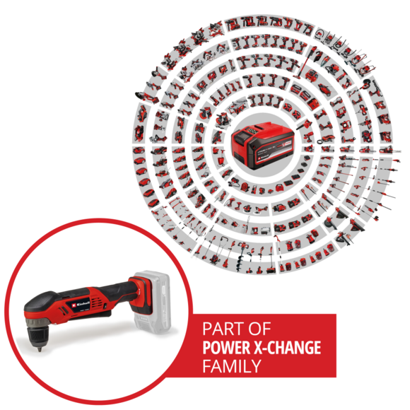 Дриль кутовий акумуляторний Einhell TE-AD 18 Li-Solo (4514290) (без АКБ та ЗП) фото 10