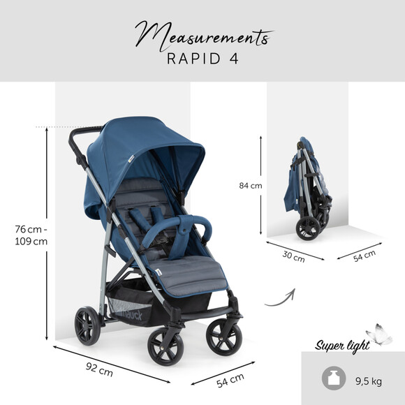 Детская коляска Hauck Rapid 4 (denim/grey) (14841-9) изображение 6