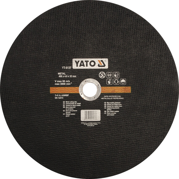 Диск отрезной YATO по метталу 400 х 32 мм (YT-6137)