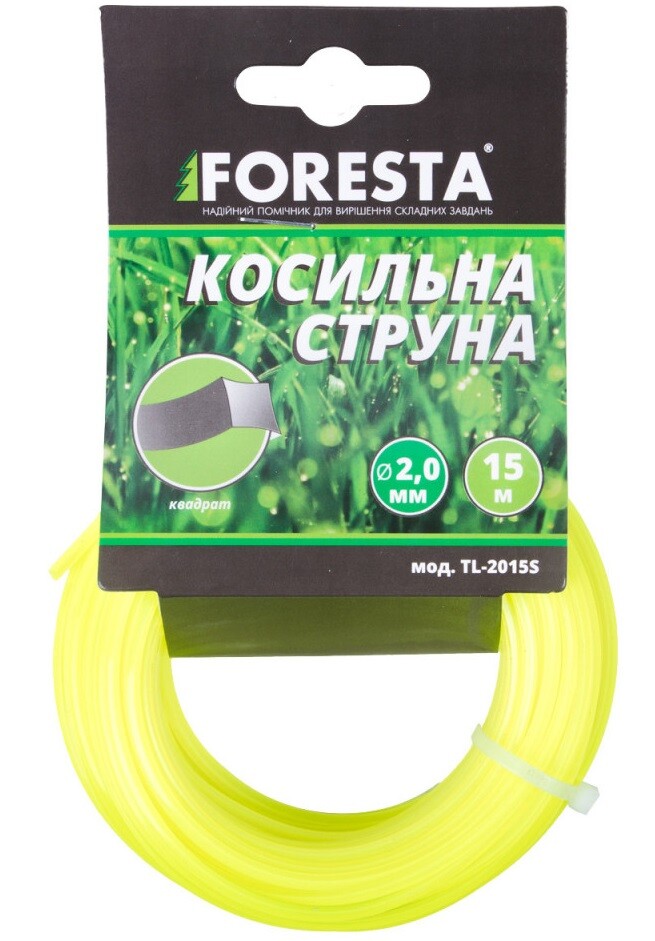 

Леска для триммера Foresta квадратная, 2,0мм, 15м (67830004)