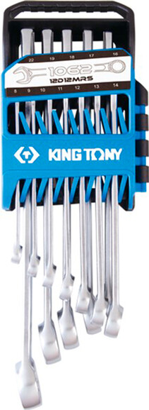 Набір ключів KING TONY 12 одиниць, 8-22 мм, супер-легкі (12D12MRS)