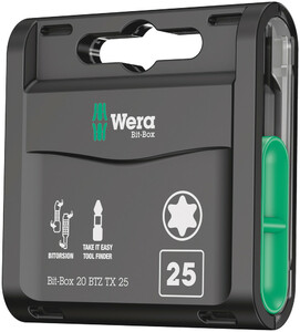 Набор бит Wera Bit-Box 20 BTZ TX20 (05057771001)