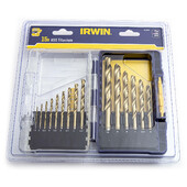 Набір свердел Irwin HSS-Pro TIN 15 шт (IW3038501)