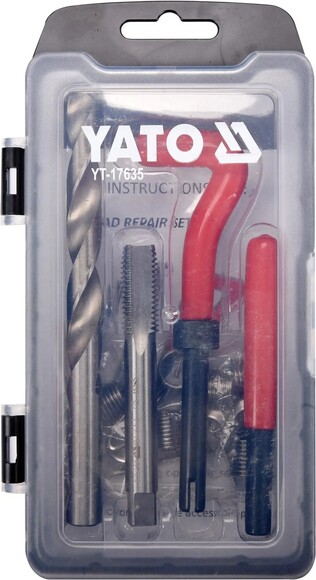Набор для ремонта резьбы 30 шт. Yato (YT-17635) изображение 2