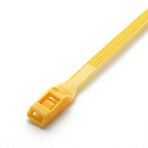 Стяжка кабельная с низким профилем замка 8x400 желтая (100шт) APRO (CTLC-1018) изображение 3