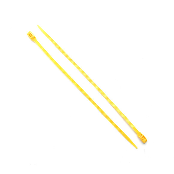 Стяжка кабельна з низьким профілем замку 8x400 жовта (100шт) APRO (CTLC-1018) фото 4