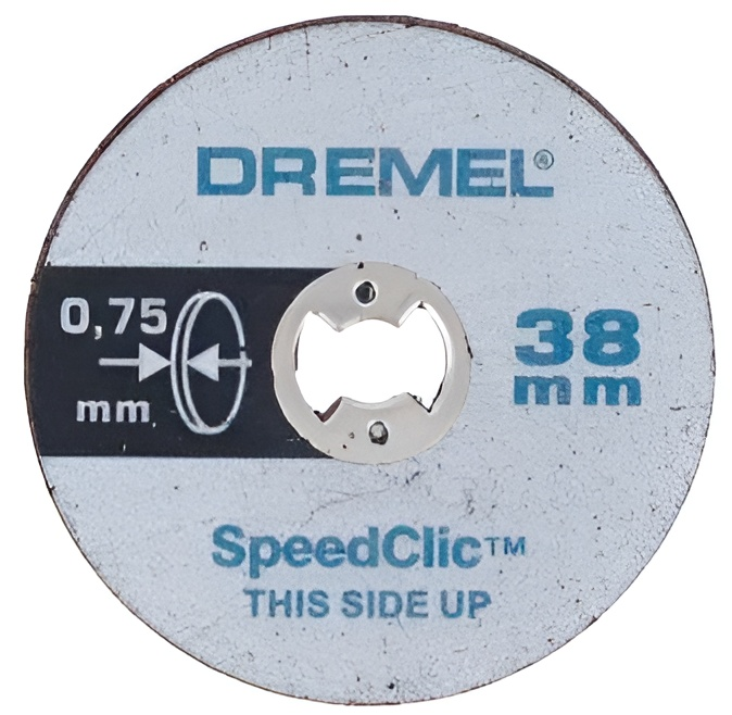 

Набор отрезных кругов по металлу Dremel EZ SpeedClic SC409 38х0.75 мм, 5 шт. (2615S409JB)