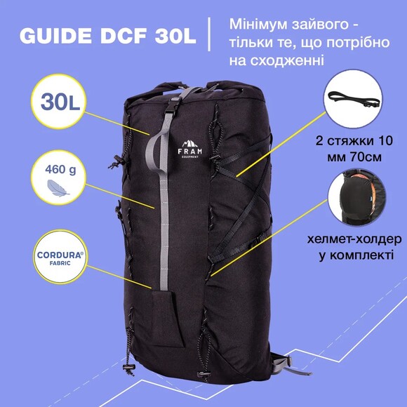 Альпинистский рюкзак Fram Equipment Guide 30L (черный) (id_6778) изображение 9