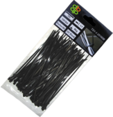 Стяжки кабельні пластикові Bradas 3.6x250 мм, UV BLACK (TS1136250B)