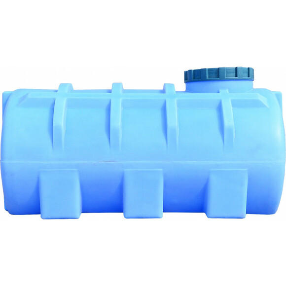 Пластиковая емкость Пласт Бак 500 л горизонтальная, голубая (00-00012465) изображение 2