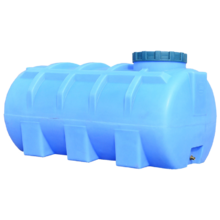 Пластикова ємність Пласт Бак 500 л горизонтальна, блакитна (00-00012465)