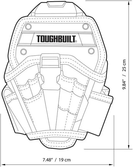 Быстросъемная кобура для большой дрели Toughbuilt ClipTech (TB-CT-20-L) изображение 7