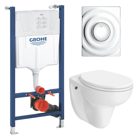 Комплект инсталляция Grohe Solido Surf 4 в 1 (UA38971574A) (CV032250)