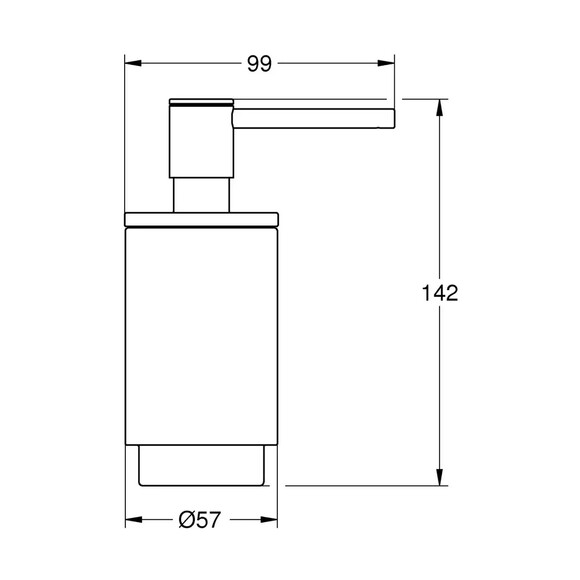 Дозатор для жидкого мыла Grohe Selection (черный) (41218KF0) (без держателя) изображение 3