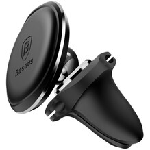 Автотримач Baseus Magnetic Air Vent Car Mount With Cable Clip (black) (SUGX020001)
