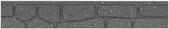 Декоративный бордюр для сада MultyHome Камень 9х2х120 см, серый (5903104902063)