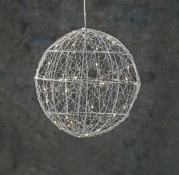 Куля декоративна Luca Lighting, срібна, 25 см (8718861660951) фото 2