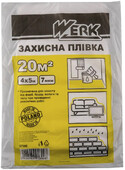 Защитная П/Э плёнка Werk 4х5 м, 7 мкм (37300)