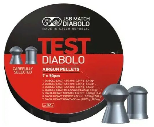 

Пули пневматические JSB Diabolo TEST EXACT, калибр 4.52 мм, 350 шт (1453.05.10)