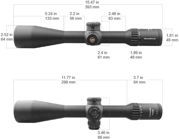 Прицел оптический Vector Optics Continental 5-30x56, illum. FFP Tactical, 34 мм (SCFF-30) изображение 10