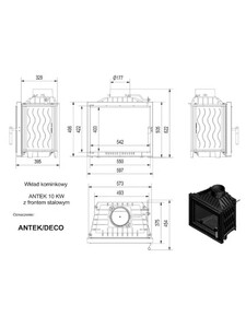 Камінна топка Kratki ANTEK 10 Deco (ANTEK/DECO) фото 2