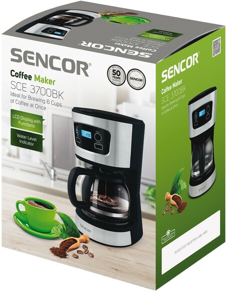 Кофеварка капельная Sencor SCE 3700BK изображение 14