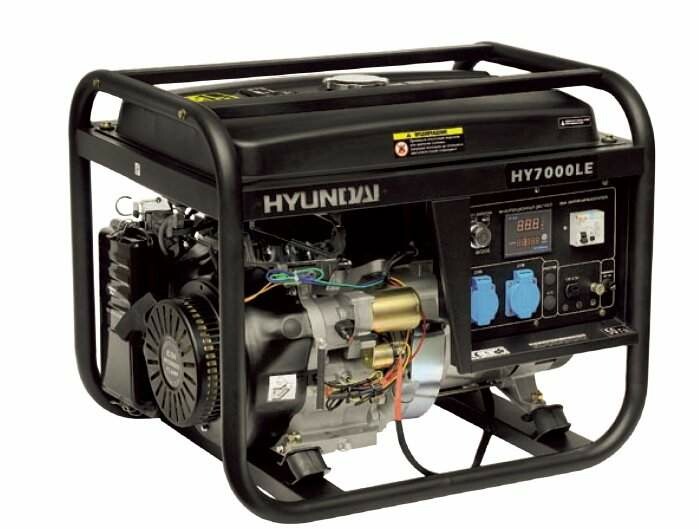 бензиновый генератор hyundai hy 7000le-3