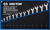 Набір ключів KING TONY TREOTON 13 одиниць, 6-24 мм, супер-легкі (12D13MRN)