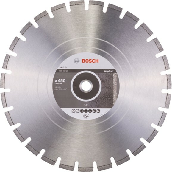 

Алмазный диск Bosch Standard for Asphalt 450-25,4 мм (2608602627)