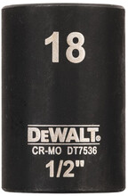 Головка торцевая ударная DeWALT "IMPACT", 1/2"х18 мм (DT7536)
