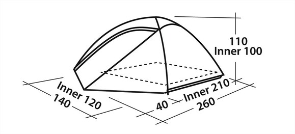 Палатка Easy Camp Meteor 200 (43255) изображение 5