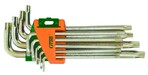 Ключі Grad Torx T10-T50 мм 9 шт CrV середні з отвором (4022285)