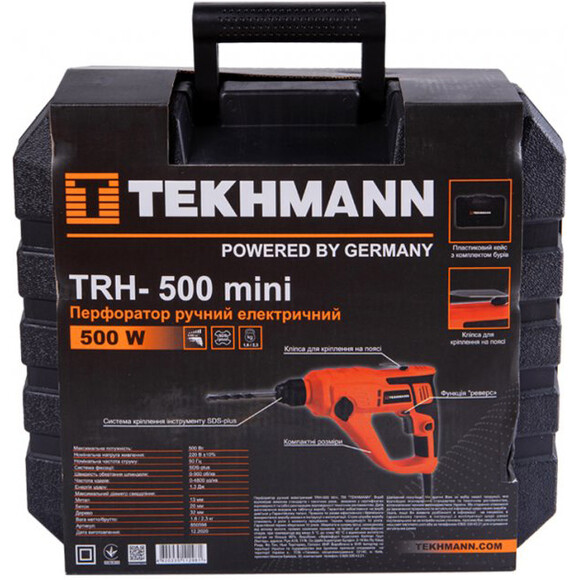 Перфоратор Tekhmann TRH-500 Mini (850598) изображение 5