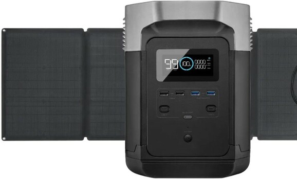 Набір EcoFlow Delta (1260 Вт·год / 1800 Вт) + two 110W Solar Panels Bundle