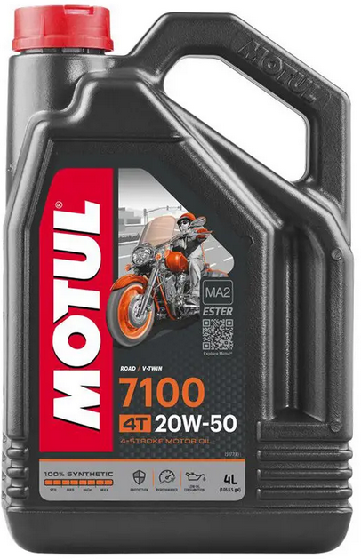 

Моторное масло Motul 7100 4T, 20W50 4 л (104104)