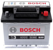 Автомобильный аккумулятор Bosch S3 12В, 56 Ач, 480 A (0092S30050)