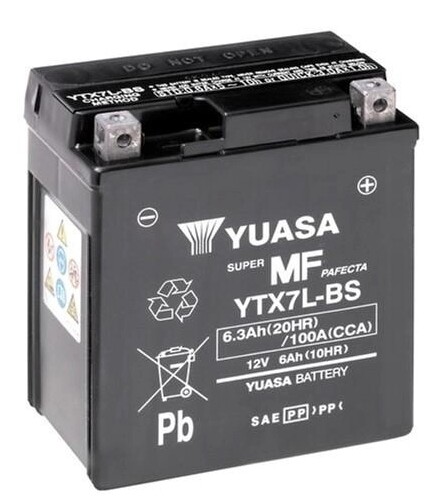 

Мото аккумулятор Yuasa (YTX7L-BS)