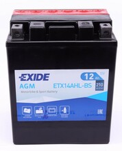 Аккумулятор EXIDE AGM ETX14AHL-BS, 12Ah/210A
