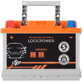 Автомобільний акумулятор Logicpower LiFePO4 BMS 800 A, 25.6В, 50 Аг (29487)